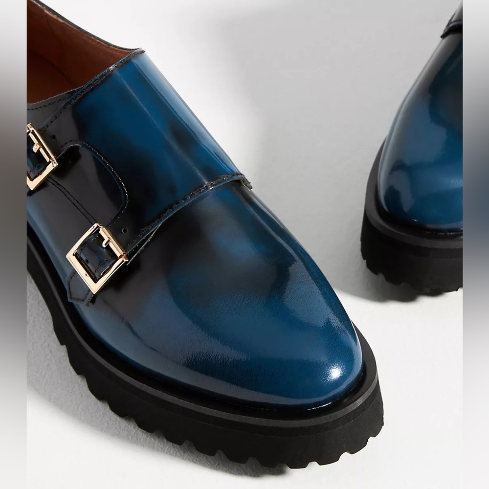 New Women's All Black Lug Monk Flats!!🔥🔥🔥 - Picture 3 of 13